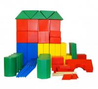 Напольный конструктор "Строитель", 73 детали