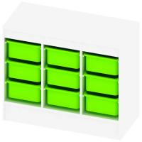 Система хранения три секции 9 контейнеров (976х560х440)