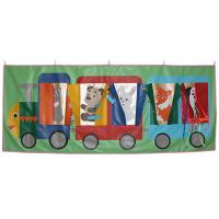 Паровозик панно дидактическое настенное